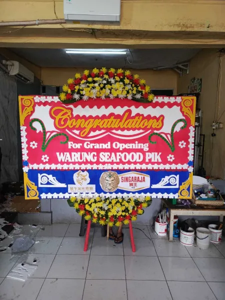 Papan Bunga Ucapan Selamat Stasiun Bekasi